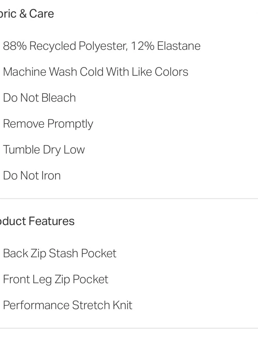 Vuori lightweight performance